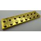 3034 Chrome Gold Plate 2 x 8 Custom Chromed by BUBUL