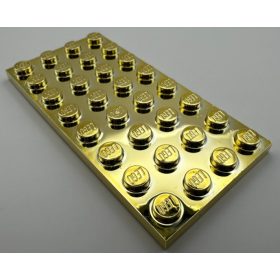 3035 Chrome Gold Plate 4 x 8 Custom Chromed by BUBUL