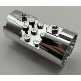   30360, 93168 | Chrome Silver Cylinder 3 x 6 x 2 2 3 Horizontal | Custom Chromed by BUBUL