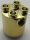 30361 | Chrome Gold Brick, Round 2 x 2 x 2 Robot Body - with Bottom Axle Holder x Shape x Orientation | Custom Chromed by Bubul