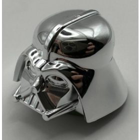   30368 | Chrome Silver Minifigure, Headgear Helmet SW Darth Vader | Custom Chromed by Bubul