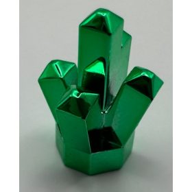   30385 Chrome Green Rock 1 x 1 Crystal 5 Point Part: 52 or 30385  Custom Chromed by Bubul