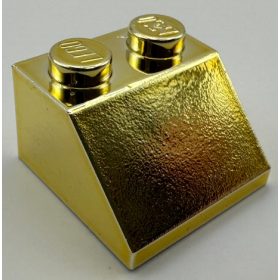   3039 Chrome GOLD Slope 45 2 x 2  3039 or 6227 Custom Chromed by BUBUL