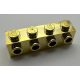 30414 | Chrome GOLD Brick, Modified 1 x 4 with 4 Studs on 1 Side | Custom Chromed by BUBUL