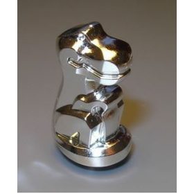 30464 | Chrome Silver Baby T-Rex | Custom chromed by Bubul