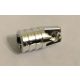 30552 | Chrome Silver Hinge Cylinder 1 x 2 Locking with 1 Finger and Axle Hole on Ends | Custom Chromed by BUBUL