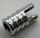 30553 | Chrome Silver Hinge Cylinder 1 x 2 Locking with 2 Fingers and Axle Hole on Ends | Custom Chromed by BUBUL