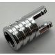 30553 | Chrome Silver Hinge Cylinder 1 x 2 Locking with 2 Fingers and Axle Hole on Ends | Custom Chromed by BUBUL