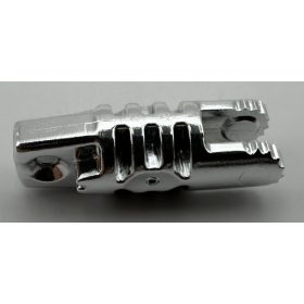   30554 | Chrome Silver Hinge Cylinder 1 x 3 Locking with 1 Finger and 2 Fingers on Ends, without Hole | Custom Chromed by BUBUL