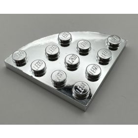   30565 Chrome Silver Plate, Round Corner 4 x 4 Custom Chromed by BUBUL