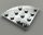 30565 Chrome Silver Plate, Round Corner 4 x 4 Custom Chromed by BUBUL