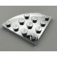 30565 Chrome Silver Plate, Round Corner 4 x 4 Custom Chromed by BUBUL