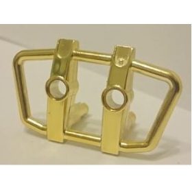  30632 Chrome Gold Vehicle, Grille 6 x 4 x 3 with Two Pins and Two Pin Holes  Custom chromed by Bubul