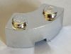 3063, 85080 | Chrome Silver Brick, Round Corner 2 x 2 Macaroni | Custom Chromed by Bubul