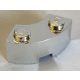 3063, 85080 | Chrome Silver Brick, Round Corner 2 x 2 Macaroni | Custom Chromed by Bubul