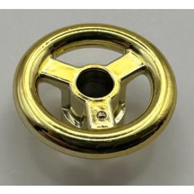   30663, 16091 | Chrome GOLD Vehicle, Steering Wheel Small, 2 Studs Diameter | Custom Chromed by BUBUL