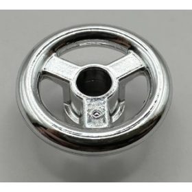   30663, 16091 | Chrome Silver Vehicle, Steering Wheel Small, 2 Studs Diameter | Custom Chromed by BUBUL