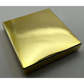   3068 Chrome Gold Tile 2 x 2 with Groove Part: 3068b Custom Chromed by Bubul