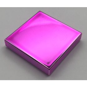   3068 Chrome Pink Tile 2 x 2 with Groove Part:  3068b   Custom Chromed by Bubul
