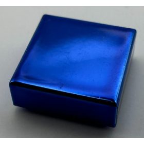   3070b_Chrome Blue Tile 1 x 1 with Groove  3070 3070b  Custom Chromed by Bubul