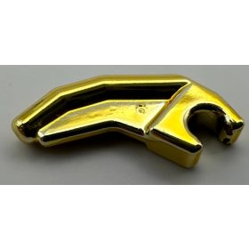   3171 | Chrome Gold Barb / Claw / Horn / Tooth with Clip, Angled | Custom Chromed by BUBUL