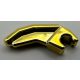 3171 | Chrome Gold Barb / Claw / Horn / Tooth with Clip, Angled | Custom Chromed by BUBUL