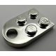 3176 Chrome Silver Plate, Modified 3 x 2 with Hole  Part:3176 chromed by Bubul
