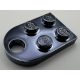 3176 Chrome TITAN Plate, Modified 3 x 2 with Hole  Part:3176   Custom chromed by Bubul