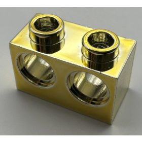   32000 | Technic, Brick 1 x 2 with Holes | Custom Chromed by Bubul