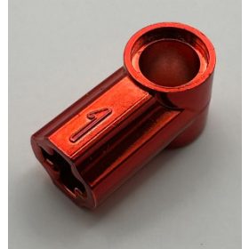   32013, 42127 | Chrome Red Technic, Axle and Pin Connector Angled #1 | Custom Chromed by BUBUL