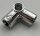 Chrome Silver Technic, Axle and Pin Connector Angled #6 - 90 degrees  32014 Custom Chromed by BUBUL