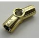 32016 | Chrome GOLD Technic, Axle and Pin Connector Angled #3 - 157.5 degrees | Custom Chromed by BUBUL