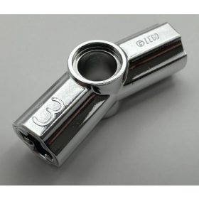   32016 | Chrome Silver Technic, Axle and Pin Connector Angled #3 - 157.5 degrees | Custom Chromed by BUBUL