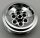 32020 Chrome Silver Wheel 43.2mm D. x 18mm (extended axle stem)   32020 or similar 86652  Custom chromed by Bubul