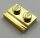 32028 Chrome GOLD Plate, Modified 1 x 2 with Door Rail Custom Chromed by Bubul