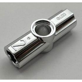   32034 | Chrome Silver Technic, Axle and Pin Connector Angled #2 - 180 degrees | Custom Chromed by BUBUL
