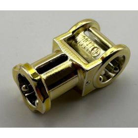   32039 | Chrome GOLD Technic, Axle Connector with Axle Hole or 42135 | Custom Chromed by BUBUL