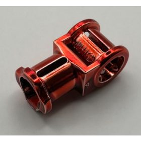   32039 | Chrome Red Technic, Axle Connector with Axle Hole or 42135 | Custom Chromed by BUBUL
