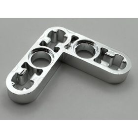   Chrome Silver Technic, Liftarm 3 x 3 L-Shape Thin  32056 Custom Chromed by BUBUL