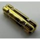 32062 Chrome Gold Technic, Axle 2L Notched Custom Chromed by BUBUL