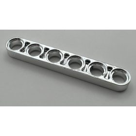   Chrome Silver Technic, Liftarm 1 x 6 Thin  32063 Custom Chromed by BUBUL