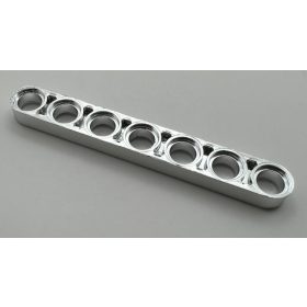   32065 Chrome Silver Technic, Liftarm 1 x 7 Thin  Custom Chromed by BUBUL