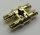 32138 Chrome Gold Technic, Pin Double with Axle Hole Custom Chromed by BUBUL