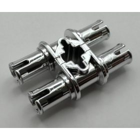   32138 Chrome Silver Technic, Pin Double with Axle Hole  Custom Chromed by BUBUL
