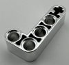 32140 Chrome Silver Technic, Liftarm 2 x 4 L-Shape Thick  32140 Custom Chromed by BUBUL
