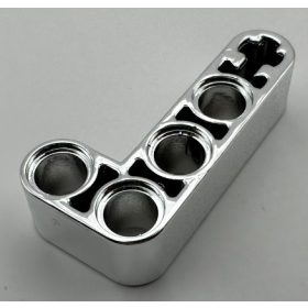   32140 Chrome Silver Technic, Liftarm 2 x 4 L-Shape Thick  32140 Custom Chromed by BUBUL