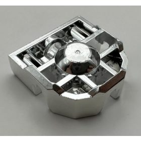   32172 Chrome Silver Technic, Pin Connector Block 3 x 3 x 1 Custom Chromed by BUBUL