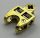 32174 Chrome Gold Technic, Axle Connector 2 x 3 with Ball Socket, Open Sides Custom Chromed by BUBUL
