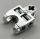 Chrome Silver Technic, Axle Connector 2 x 3 with Ball Socket, Open Sides  32174 Custom Chromed by BUBUL