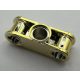 Chrome Gold Technic, Axle and Pin Connector Perpendicular 3L with Center Pin Hole  32184 Custom Chromed by BUBUL